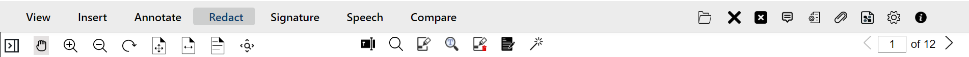Redact tab