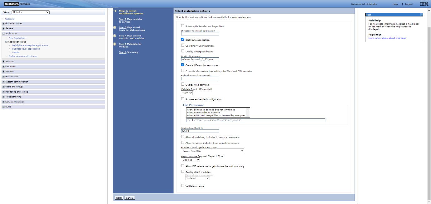 Choose the required checkboxes