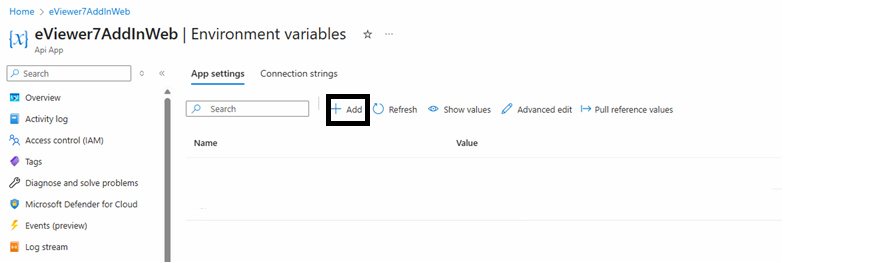 Environment variables