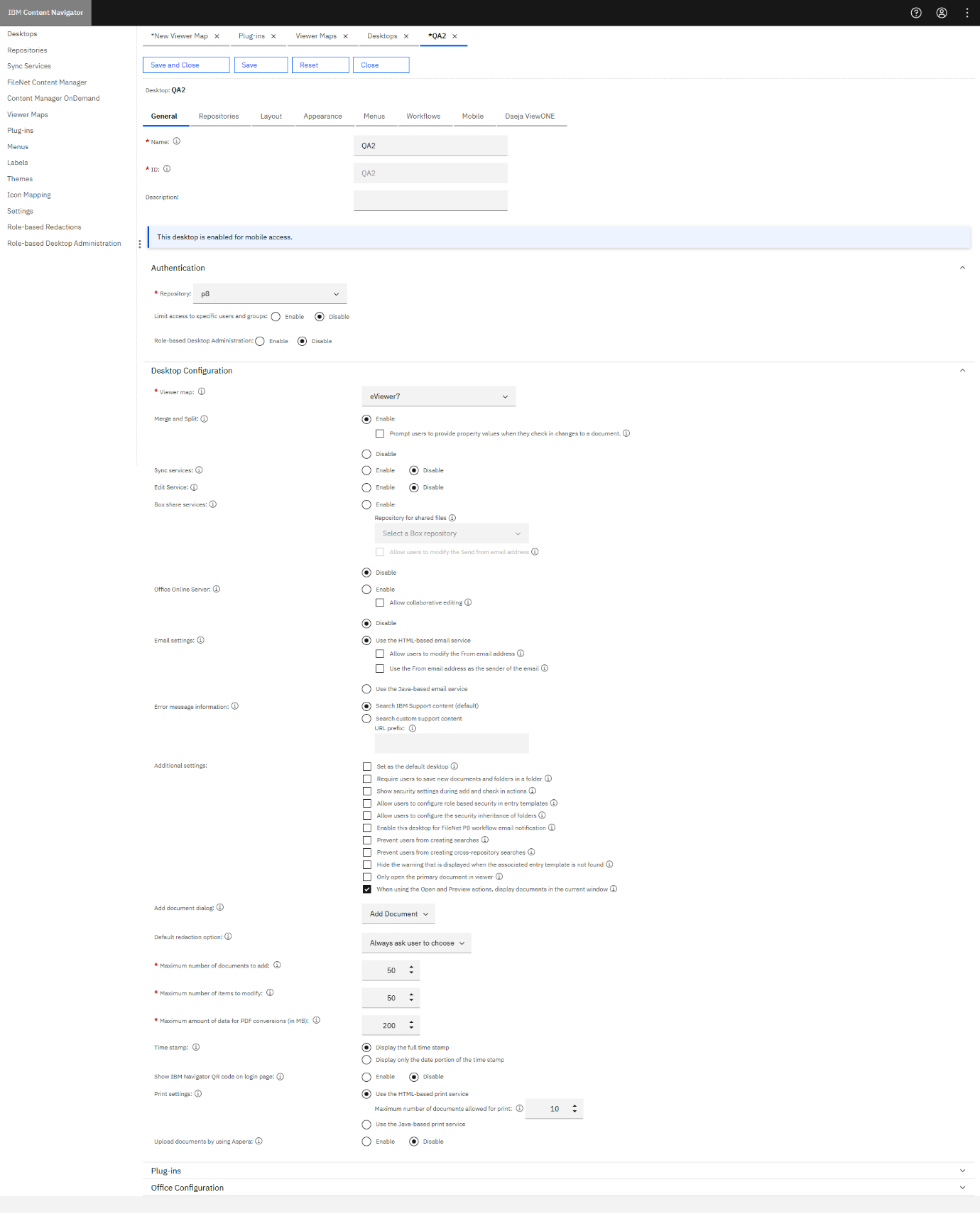Select the Viewer map