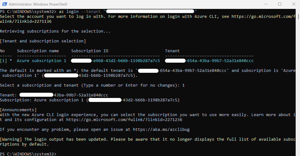 adding environment variables in Azure Vault Windows PowerShell